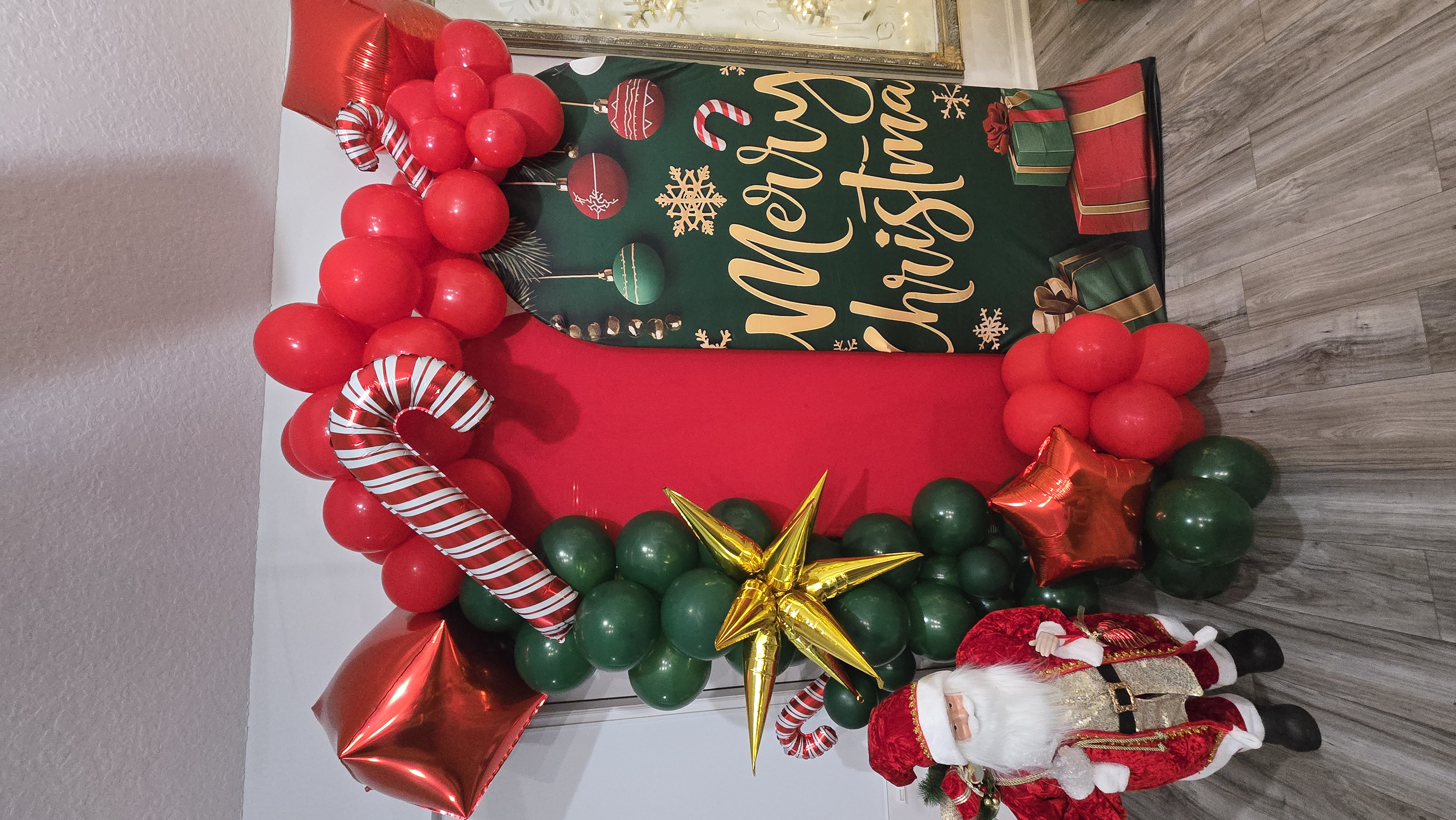 Holiday balloon decoration by AABallons